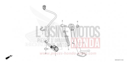 SIDE STAND NC750XAS de 2025